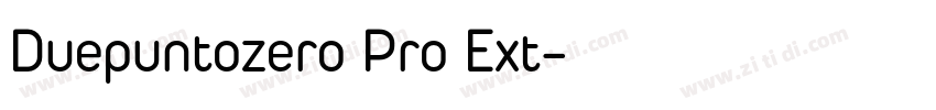 Duepuntozero Pro Ext字体转换